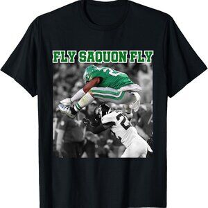 (READ DESCRIPTION) No Look Reverse Hurdle FLY SAQUON FLY Football Barkley TShirt